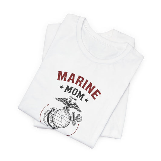 Marine Mom T-Shirt – “I Raised a Warrior” Son Military Pride Tee